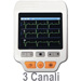 MINI ECG PALMARE CARDIO PC-80D - 3 canali - display a colori - 32Mb